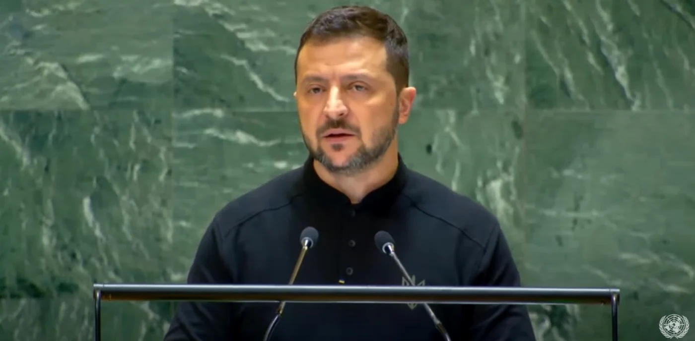 Volodimir Zelenski a cerut „pace reală”, în discursul susținut la ONU Foto   Captură video ONU jpg