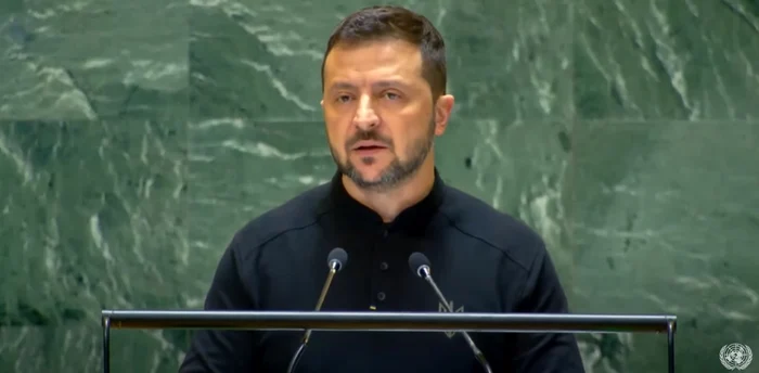 Volodimir Zelenski a cerut „pace reală”, în discursul susținut la ONU Foto Captură video ONU jpg