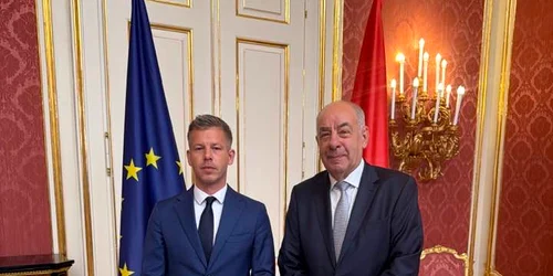 Peter Magyar si presedintele Ungariei, Tamas Sulyok FOTO Magyar Peter / X