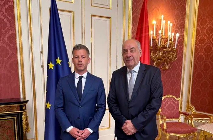 Peter Magyar si presedintele Ungariei, Tamas Sulyok FOTO Magyar Peter / X