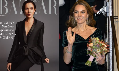 Kate Middleton, Meghan Markle  foto   Profimedia, Harper's Bazaar jpg