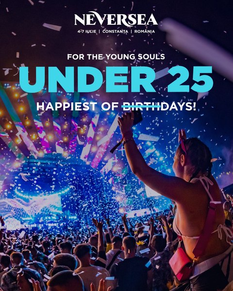 Neversea anunță programul „UNDER 25“ pentru studenți și elevi
