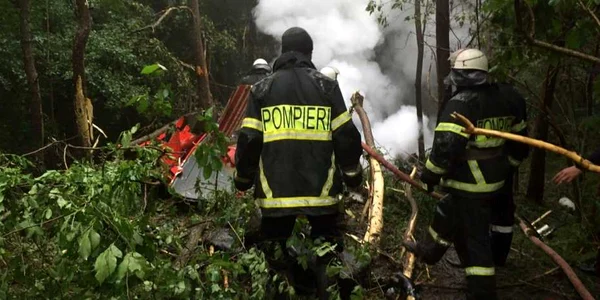 Elicopter SMURD prăbuşit în Republica Moldova FOTO DSE md
