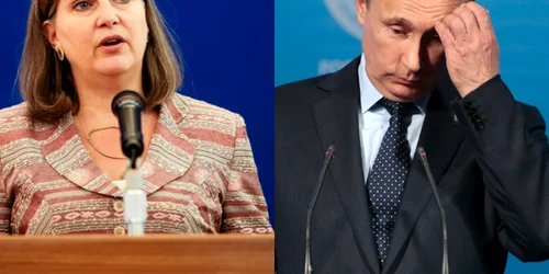 Victoria Nuland Vladimir Putin colaj FOTO AP