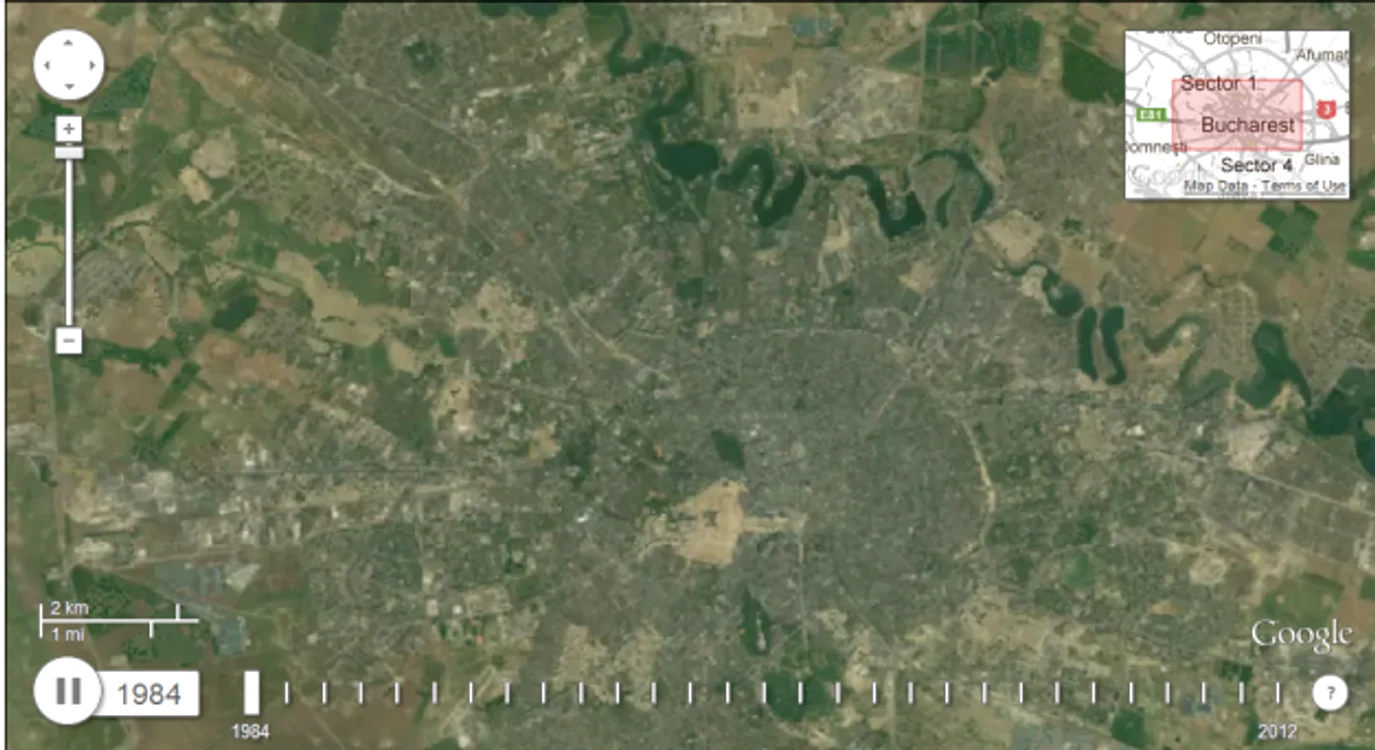 google earth engine bucuresti