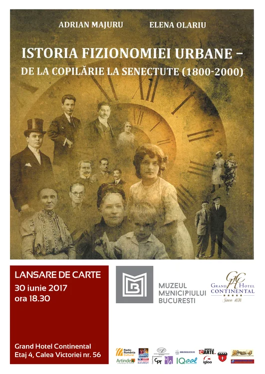 Afis lansare volum Istoria Fizionomiei Urbane De la copilarie la senectute (1800 2000) jpg jpeg