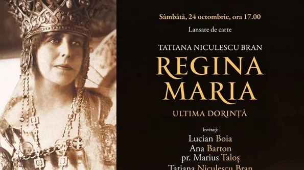Lansare de carte: "Regina Maria Ultima dorinţă" de Tatiana Niculescu Bran jpeg