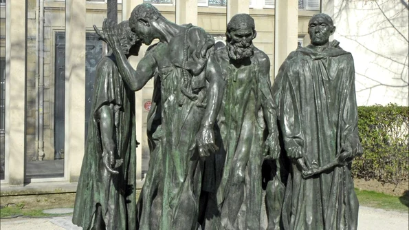 O glorificare a spiritului de sacrificiu francez: «Burghezii din Calais» de Auguste Rodin jpeg