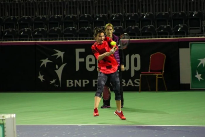 Halep a părut în motivată şi sănătoasă la primul antrenament în Sala Polivalentă din Cluj