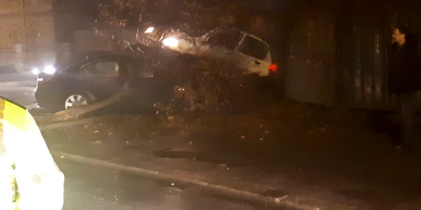 Accident de circulaţie spectaculos la Galaţi FOTO Grupul Şoferilor din Galaţi