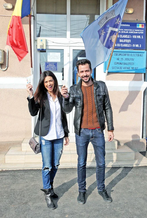 
    Diana şi Alex  au votat împreună,  pentru schimbareFoto: Sever Gheorghe / Roberto Sălceanu  