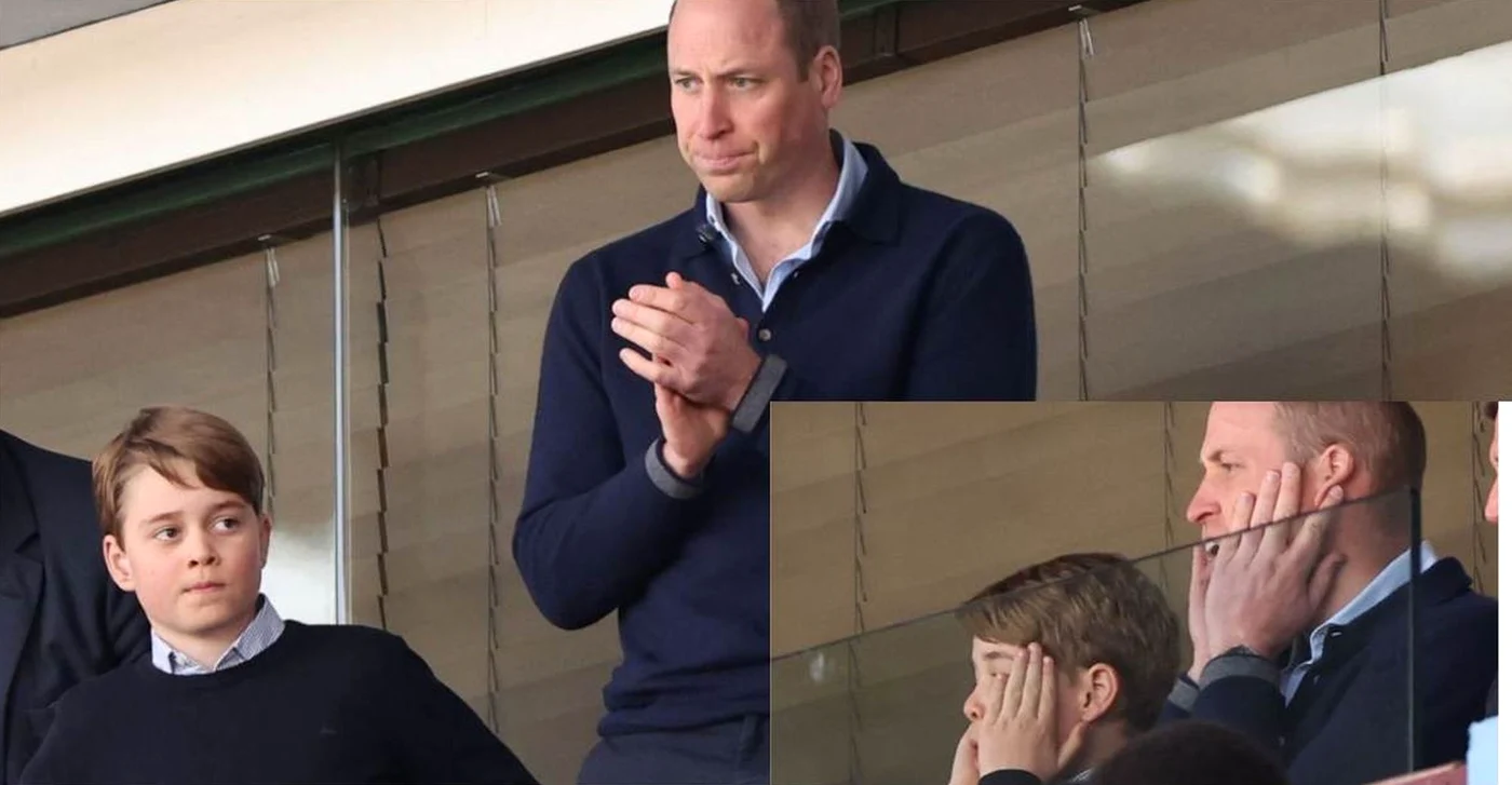 : William și George au venit asortați, la meciul Aston Villa-Nottingham Forest (Foto: Profimedia)