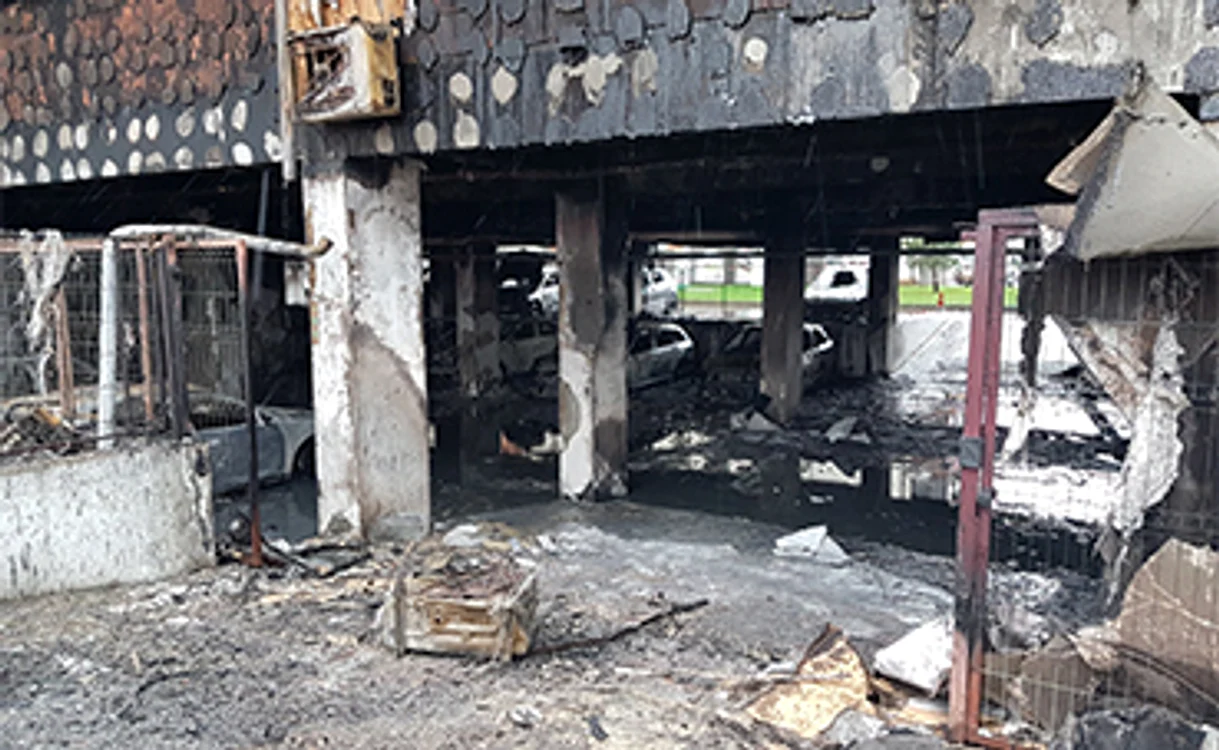 Incendiul a lăsat în urmă imagini dezolante. Foto: Adevărul