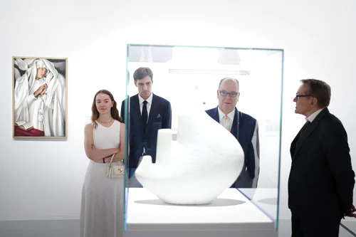 Prinţul Albert al II lea a inaugurat expoziţia Culori