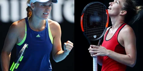 Simona Halep Caroline Wozniacki colaj articol FOTO Guliver / Getty Images