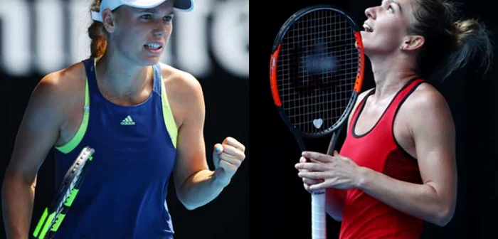 Caroline Wozniacki şi Simona Halep FOTO Getty Images