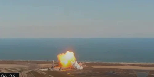 Accident al unui prototip al rachetei Starship a SpaceX / 2 februarie 2021/ FOTO captură video