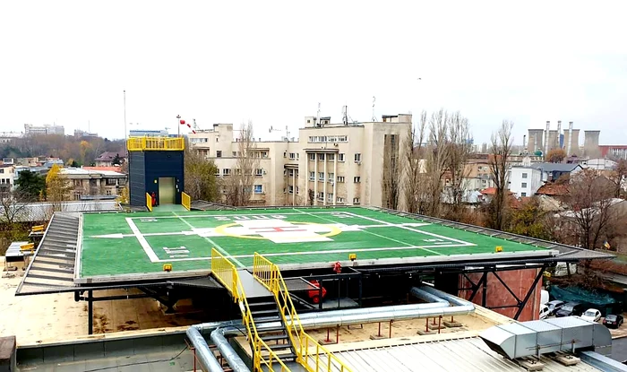 Spitalul Universitar este primul din Bucureşti care deţine o platformă pentru elicoptere