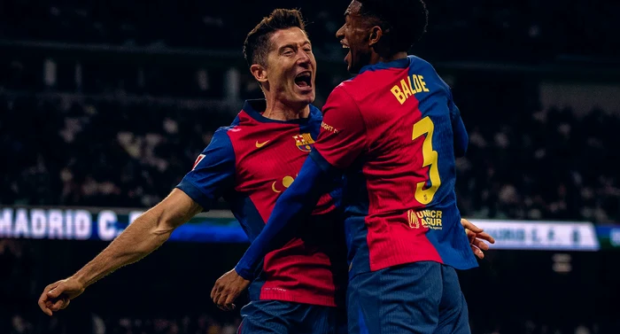 Lewandowski și Balde au dat de pământ cu Real Madrid. Foto Facebook
