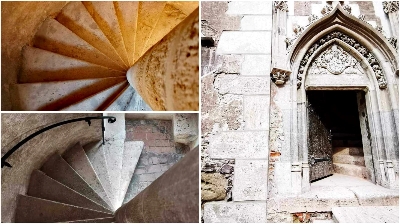 Scara spirală din Castelul Corvinilor (foto: Muzeul Castelului Corvinilor)