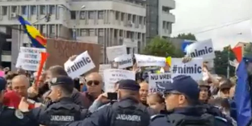 protest bariera jandarmi Galati