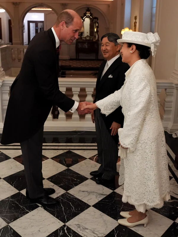 Prințul William, Împăratul Naruhito al Japoniei și Împărăteasa Masako