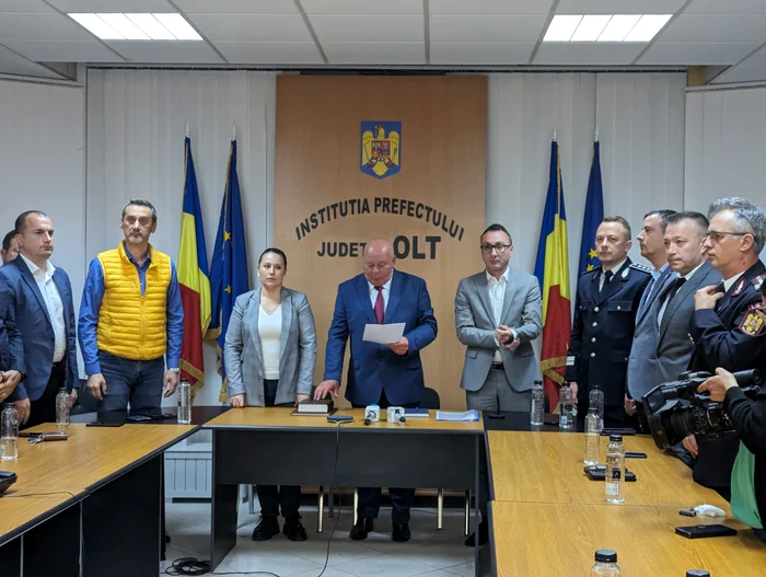 Ștefan Nicolae a fost învestit vineri, 12 aprilie 2024, în funcția de prefect FOTO: Adevărul