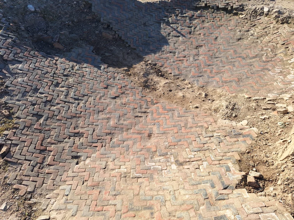 Pavimentul roman care s-a păstrat intact aproape 2000 de ani FOTO Anca Timofan