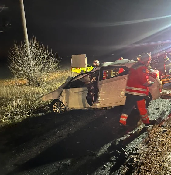 Accidentul a avut loc vineri dimineață, pe DN2-E85 FOTO IPJ Ialomița