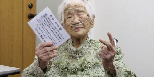Japoneza Kane Tanaka cea mai în vârstă persoana batrana de lume a murit la vârsta de 119 ani pe 19 aprilie 2022 FOTO AFP