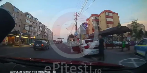 sofer urmarit de politisti pitesti epitesti