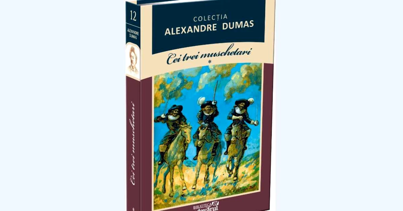 Volumul I din „Cei trei muschetari“ de Alexandre Dumas