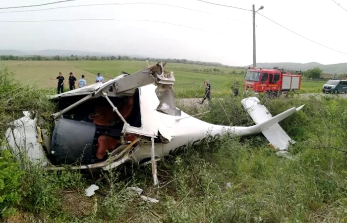 Pilotul a scăpat doar cu răni ușoare. / foto: ISU Alba