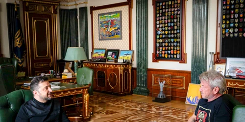 Volodimir Zelenski si Sean Penn  Kiev FOTO EPA EFE jpg