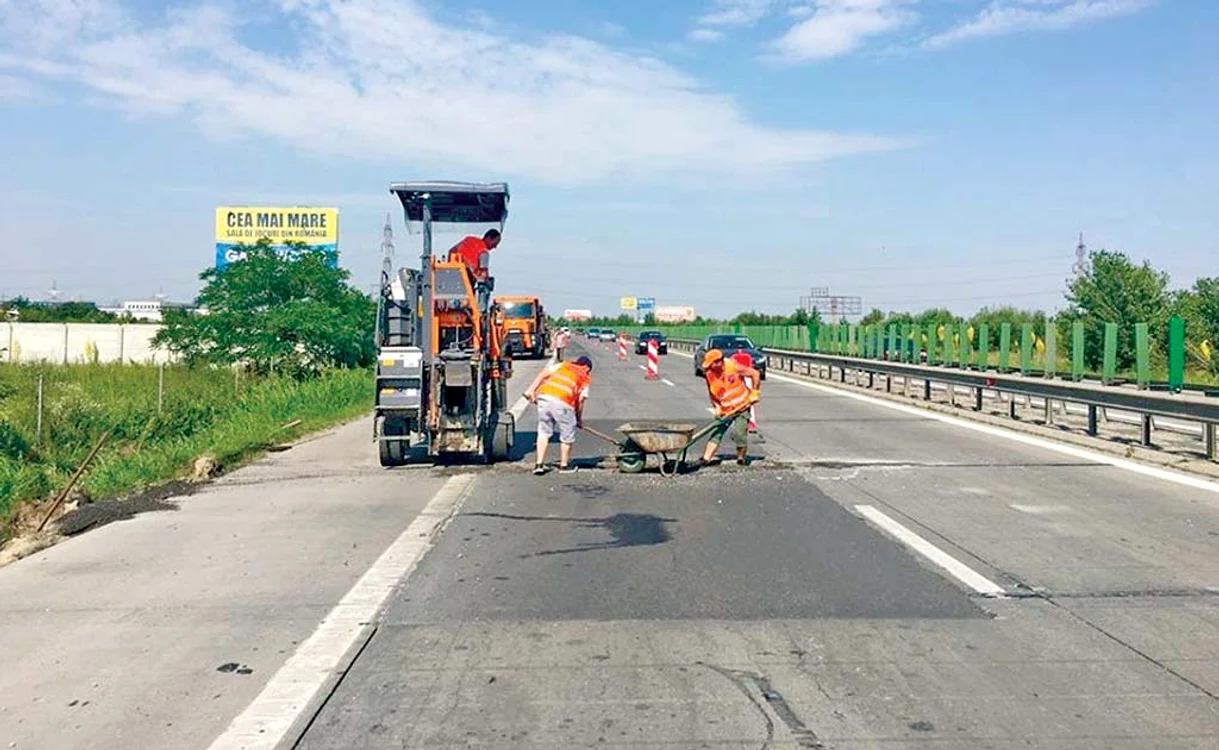 Lucrările au început pe 15 februarie pe calea 1 a autostrăzii, între km 12 – km 21 și km 27 – km 36