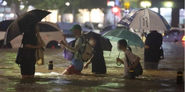 inundatii în Seul / foto Twitter