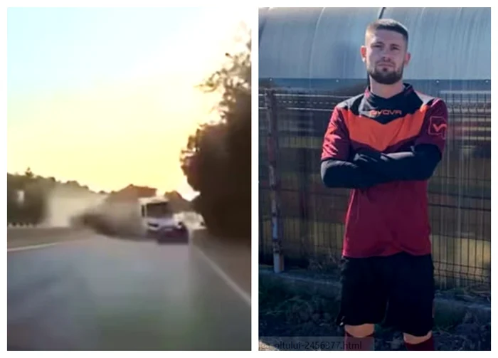 VIDEO Imagini cu impactul devastator de pe Centura Capitalei: un fotbalist amator a murit spulberat de un autocamion