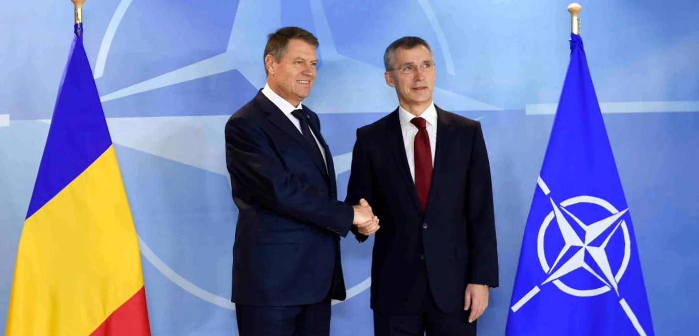 Klaus Iohannis şi Jens Stoltenberg, secretarul general NATO   Foto: presidency.ro