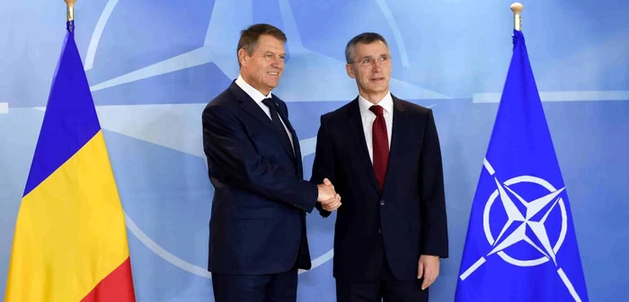 Klaus Iohannis şi Jens Stoltenberg, secretarul general NATO Foto: presidency.ro