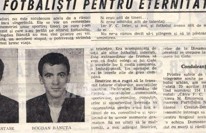 S-a stins într-un accident de mașină  Foto/Ziarul Sportul