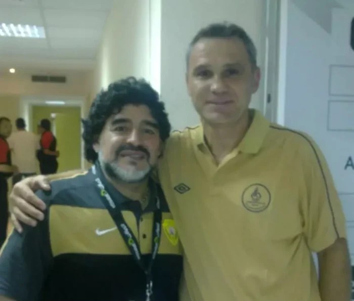 Mihali și Maradona, la meciul de poveste din Emirate