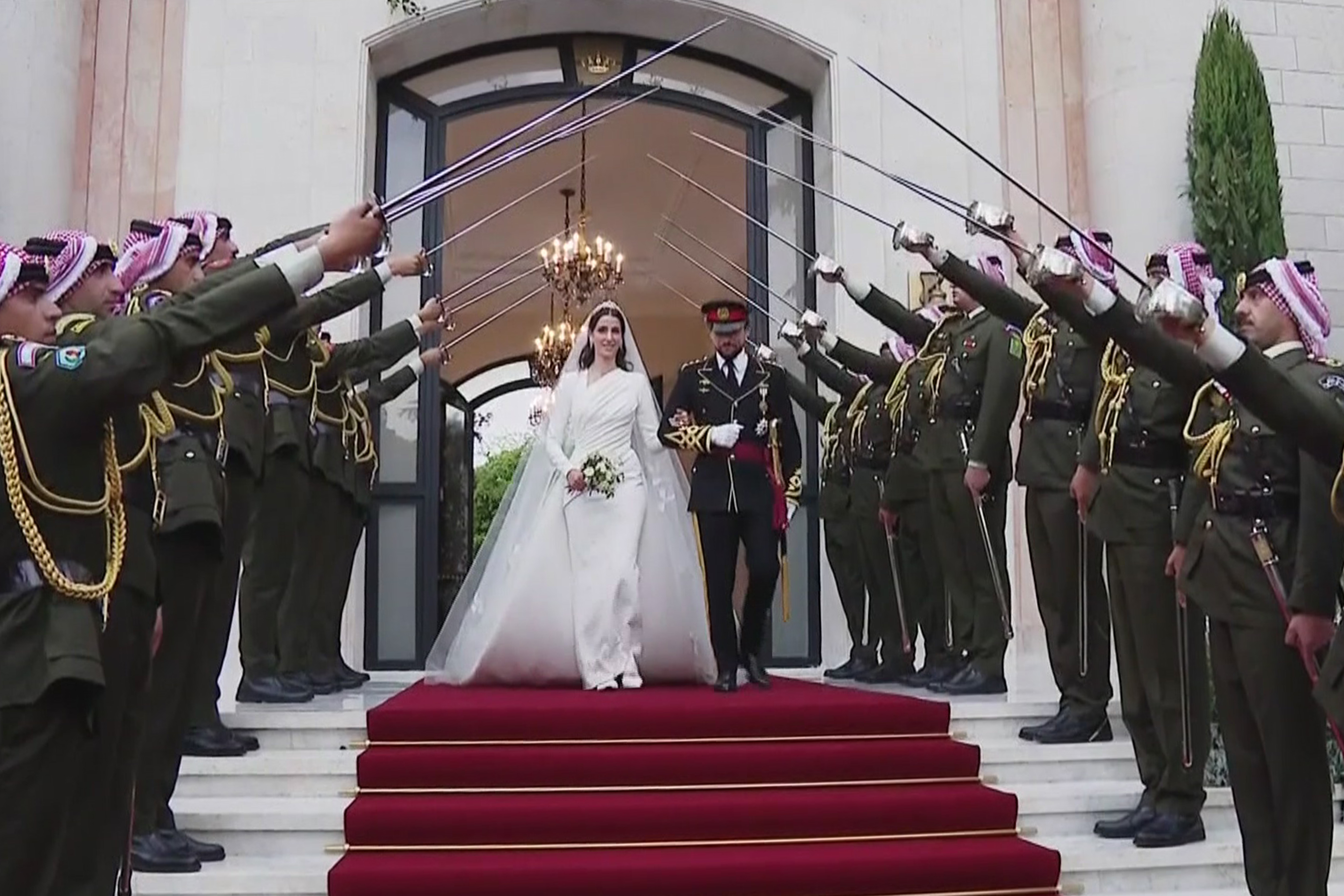 Nunta prințului Hussein al Iordaniei cu Rajwa al-Saif. FOTO AFP