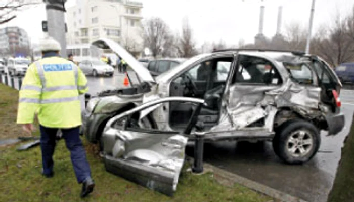 Aşa arăta maşina lui Mircea Lucescu după  accidentul de vineri