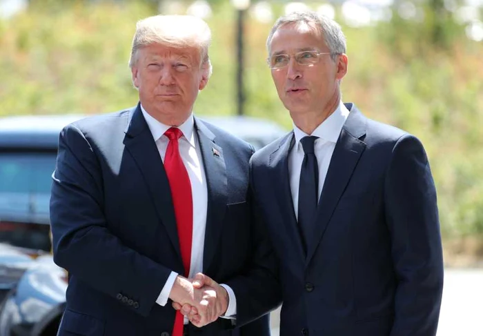Donald Trump și Jens Stoltenberg, ministrul Finanțelor din Norvegia