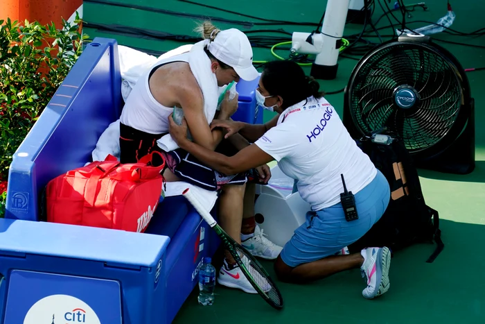 După abandonul cauzat de epuizare de la Washington, Simona Halep a renăscut. Foto EPA EFE 