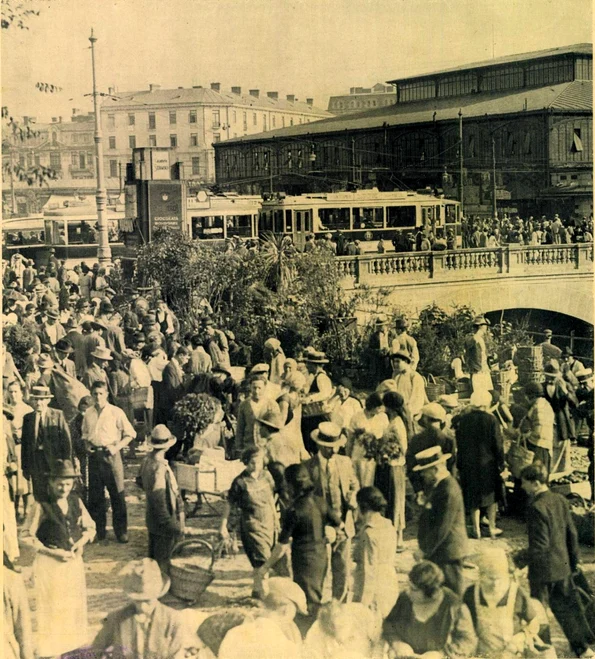 Piața Bibescu Vodă (© Ilustrațiunea Română, 10 august 1932)