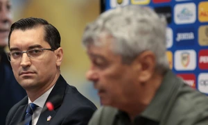 Mircea Lucescu este noul antrenor al echipei naționale de fotbal, declarații de presă la Federația Română de Fotbal, București. FOTO Inquam Photos / George Călin