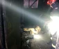 Incendiul a izbucnit într-o garsonieră din Vaslui FOTO ISU Vaslui