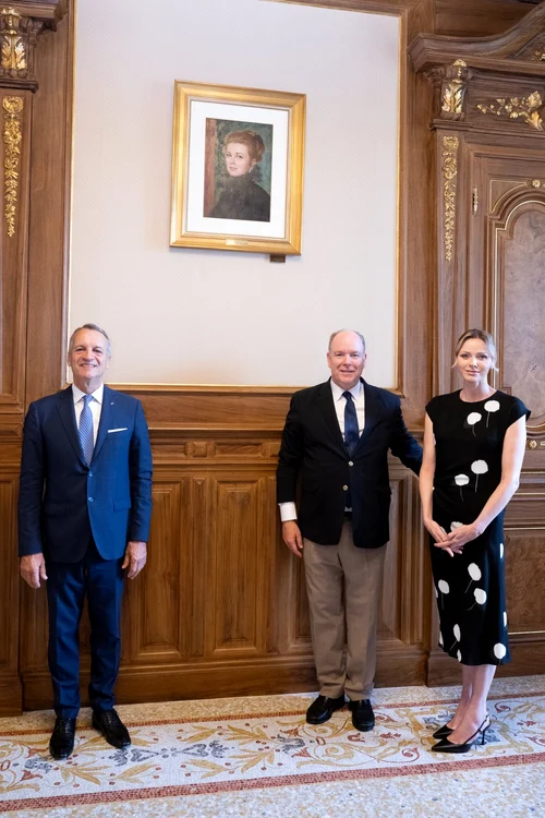 Albert și Charlene de Monaco, dezvelire de portrete, Foto Eric Mathon, Palatul Princiar jpg