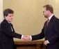 Președintele Nicușor Dan și liderul USR, Dominic Fritz. FOTO: Inquam/Octav Ganea